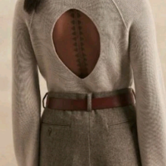 Banana Republic Merino Wool NWT Beige Sweater M - Picture 2 of 8